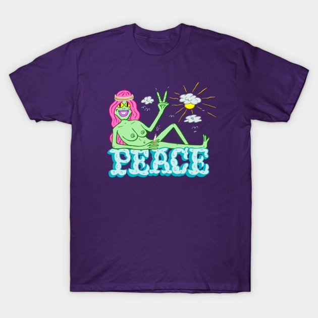 PEACE T-Shirt by andewhallart